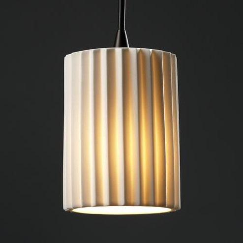 Mini 1-Light Pendant (254|POR-8815-10-PLET-MBLK-RIGID)