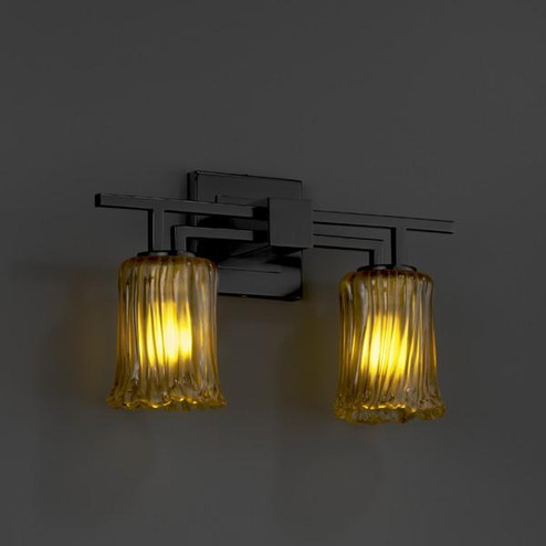 Aero 2-Light Bath Bar (254|GLA-8702-26-WTFR-MBLK)