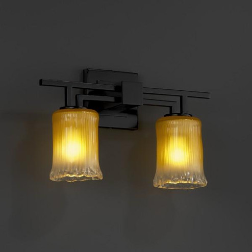 Aero 2-Light Bath Bar (254|GLA-8702-26-WHTW-MBLK)