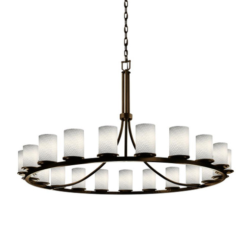 Dakota 21-Light 1-Tier Ring Chandelier (254|FSN-8716-10-WEVE-DBRZ)