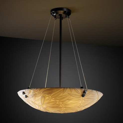 18'' Pendant Bowl w/ CONCENTRIC SQUARES FINIALS (254|PNA-9661-25-WAVE-MBLK-F5)