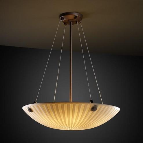 18'' Pendant Bowl w/ LARGE SQUARE W/ POINT FINIALS (254|PNA-9661-35-WAVE-DBRZ-F4)