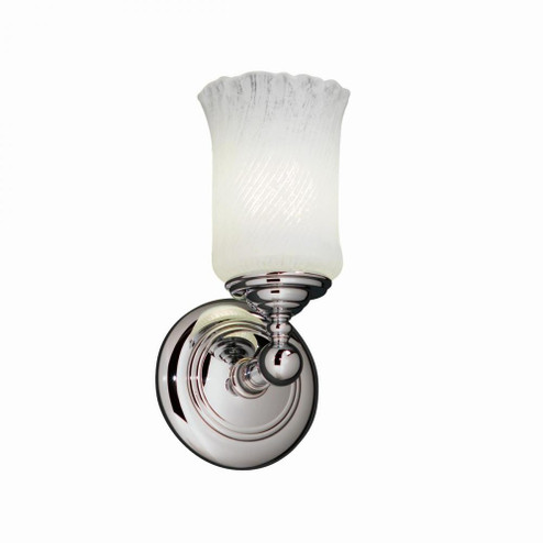 Tradition 1-Light Wall Sconce (254|GLA-8521-16-WHTW-CROM) Tradition 1-Light Wall Sconce (254|GLA-8521-16-WHTW-CROM)