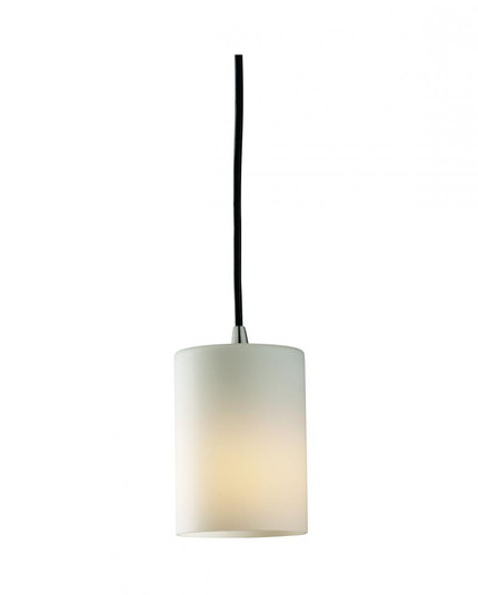 Mini 1-Light Pendant (254|FSN-8815-10-OPAL-MBLK)