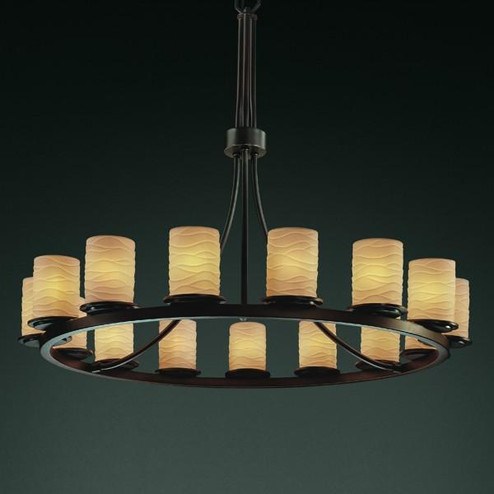 Dakota 15-Light 1-Tier Ring Chandelier (254|POR-8715-10-BANL-DBRZ)