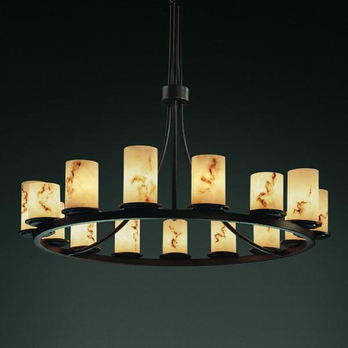 Dakota 15-Light 1-Tier Ring Chandelier (254|FAL-8715-12-MBLK)