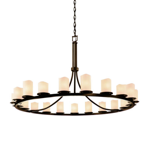 Dakota 21-Light 1-Tier Ring Chandelier (254|CNDL-8716-14-CREM-DBRZ)