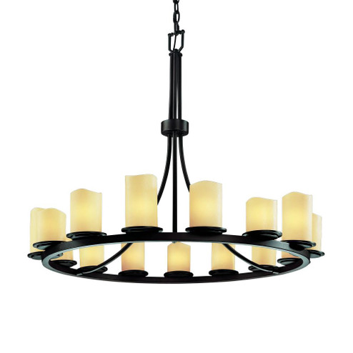 Dakota 15-Light 1-Tier Ring Chandelier (254|CNDL-8715-10-CREM-DBRZ)