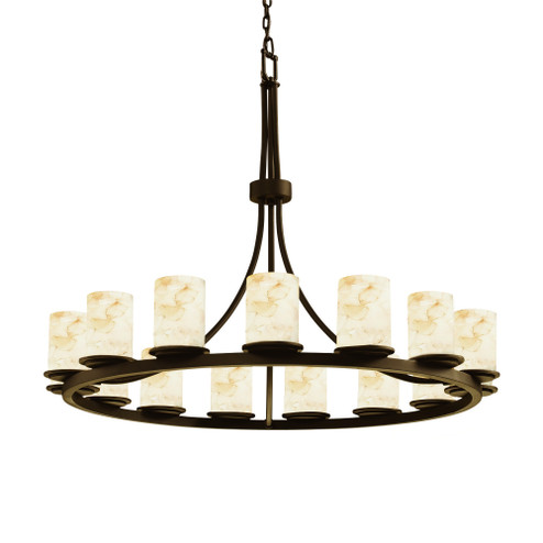 Dakota 15-Light 1-Tier Ring Chandelier (254|ALR-8715-10-DBRZ)