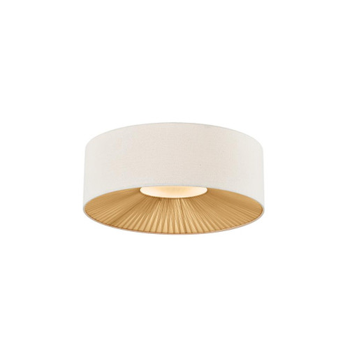 Warren 18'' Drum Flush-Mount (254|FAB-9581-CREM-MBLK)