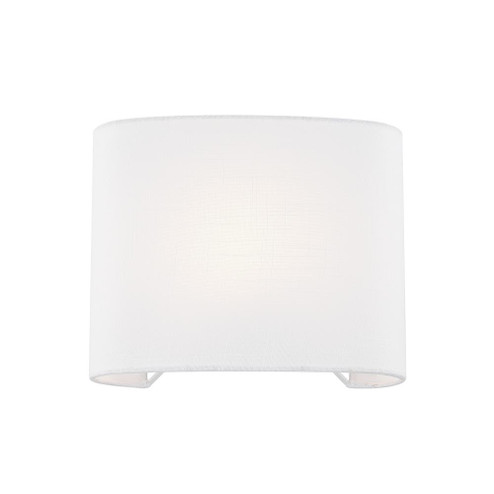 ADA Wide Oval Fabric Wall Sconce (254|FAB-8855-WHTE)