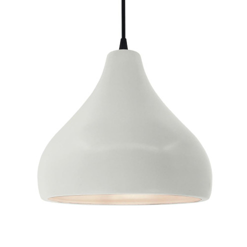 Large Droplet 1-Light Pendant (254|CER-6565-MAT-MBLK-BKCD)