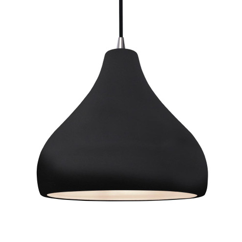 Large Droplet LED Pendant (254|CER-6565-BLK-NCKL-BKCD-LED1-700)