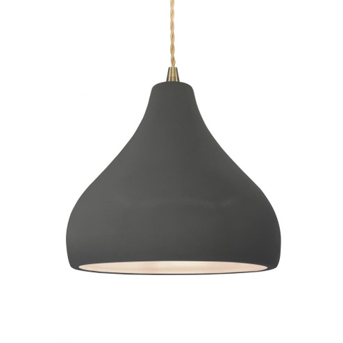 Medium Droplet 1-Light Pendant (254|CER-6563-GRY-ABRS-BEIG-TWST)