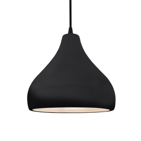 Medium Droplet LED Pendant (254|CER-6563-BLK-NCKL-BKCD-LED1-700)