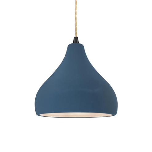 Small Droplet 1-Light Pendant (254|CER-6560-MDMT-MBLK-BEIG-TWST-LED1-700)