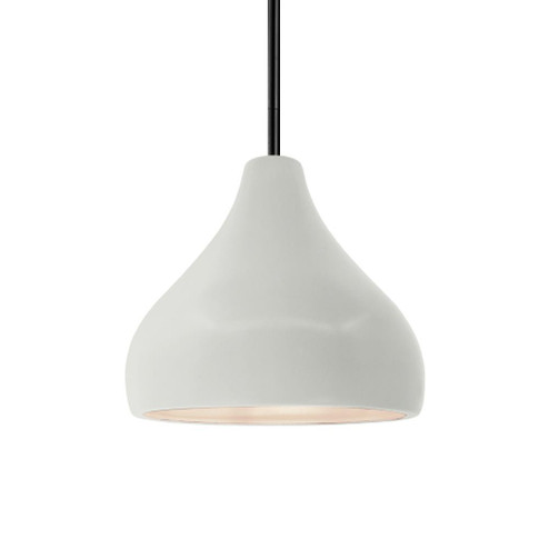 Small Droplet 1-Light Pendant (254|CER-6560-MAT-MBLK-RIGID)