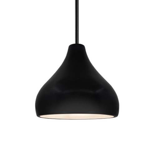Small Droplet 1-Light Pendant (254|CER-6560-CRB-MBLK-RIGID)