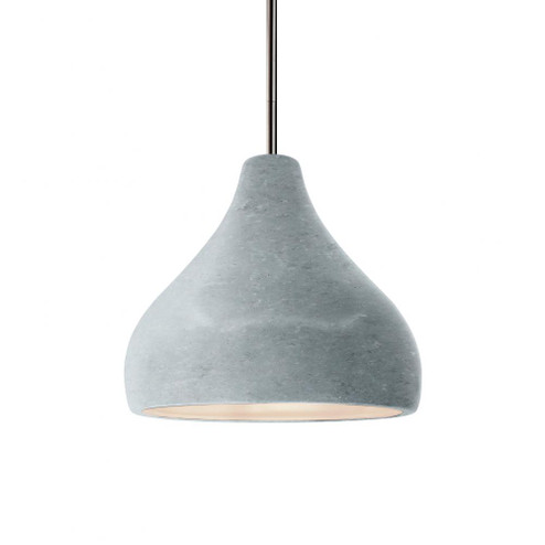 Small Droplet 1-Light Pendant (254|CER-6560-CONC-NCKL-RIGID)