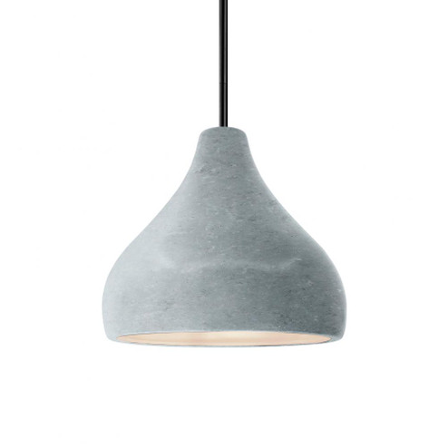 Small Droplet 1-Light Pendant (254|CER-6560-CONC-MBLK-RIGID)