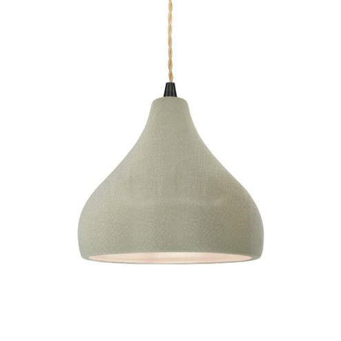 Small Droplet 1-Light Pendant (254|CER-6560-CKC-MBLK-BEIG-TWST-LED1-700)