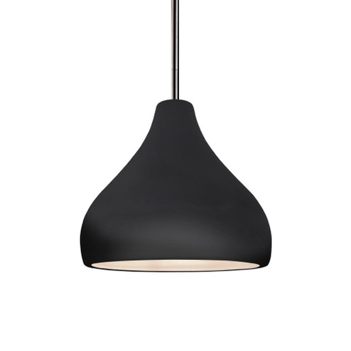 Small Droplet 1-Light Pendant (254|CER-6560-BLK-NCKL-RIGID-LED1-700)
