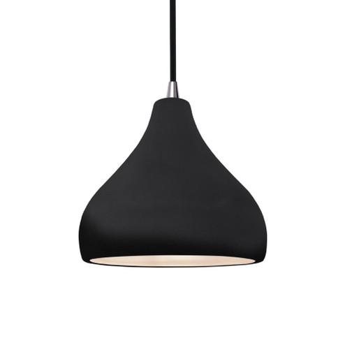 Small Droplet 1-Light Pendant (254|CER-6560-BLK-NCKL-BKCD)
