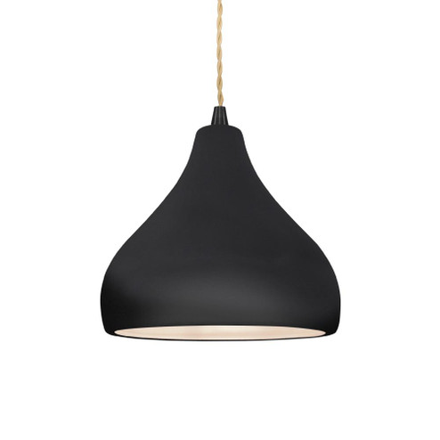 Small Droplet 1-Light Pendant (254|CER-6560-BKMT-MBLK-BEIG-TWST-LED1-700)