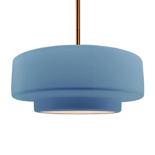 Large Tier 1-Light Pendant (254|CER-6545-SKBL-BRSS-RIGID-LED1-700)