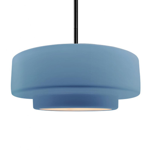 Large Tier 1-Light Pendant (254|CER-6545-SKBL-MBLK-RIGID)