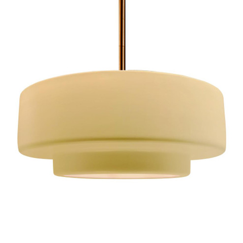 Large Tier 1-Light Pendant (254|CER-6545-MYLW-BRSS-RIGID-LED1-700)