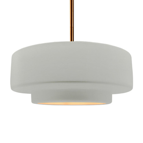 Large Tier 1-Light Pendant (254|CER-6545-MTGD-BRSS-RIGID-LED1-700)