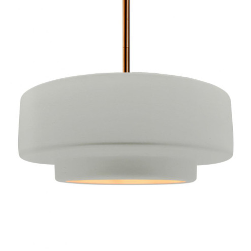 Large Tier 1-Light Pendant (254|CER-6545-MTGD-BRSS-RIGID)
