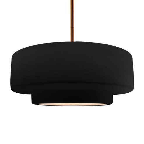 Large Tier 1-Light Pendant (254|CER-6545-CRB-BRSS-RIGID-LED1-700)