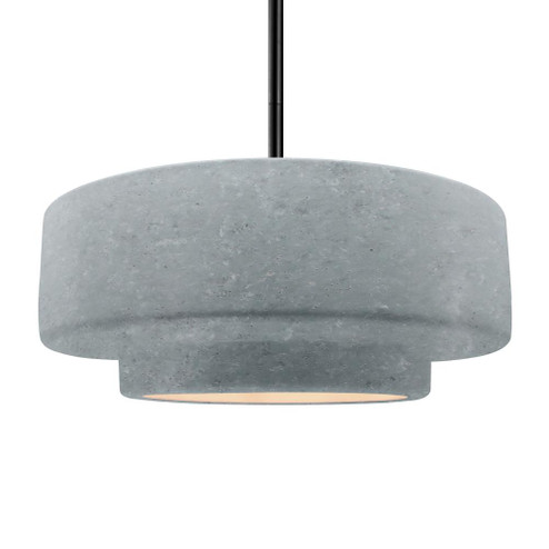 Large Tier 1-Light Pendant (254|CER-6545-CONC-MBLK-RIGID-LED1-700)