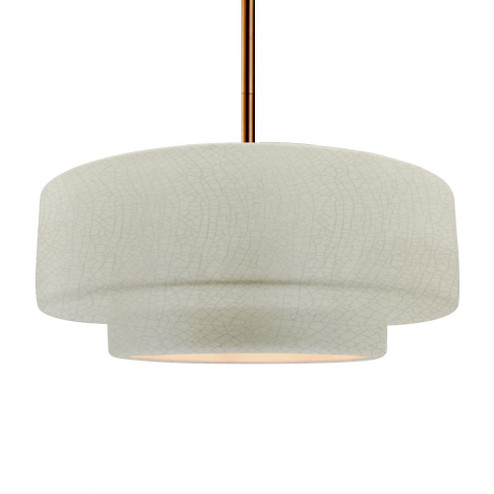 Large Tier 1-Light Pendant (254|CER-6545-CRK-BRSS-RIGID)