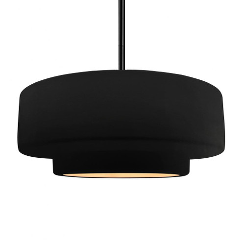 Large Tier 1-Light Pendant (254|CER-6545-CBGD-MBLK-RIGID)