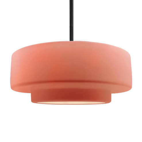 Large Tier 1-Light Pendant (254|CER-6545-BSH-MBLK-RIGID)