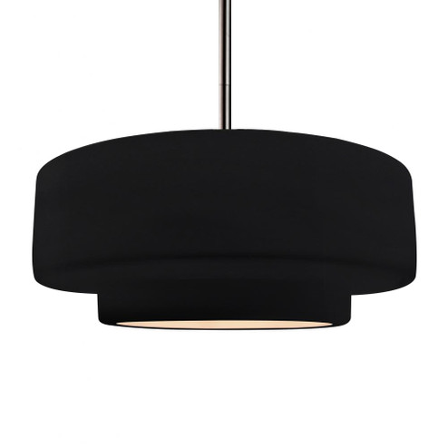 Large Tier 1-Light Pendant (254|CER-6545-BKMT-NCKL-RIGID)