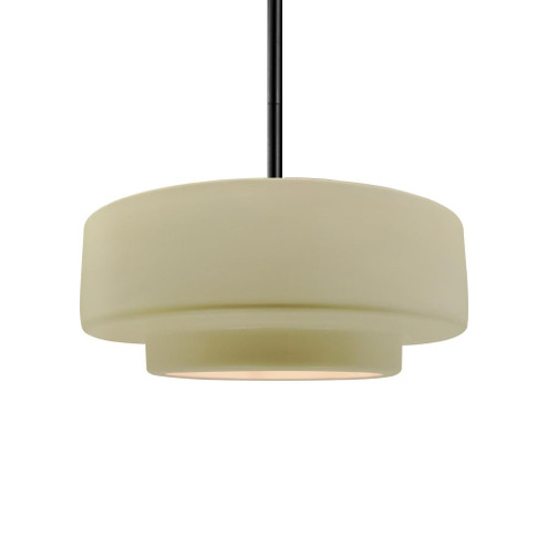 Medium Tier 1-Light Pendant (254|CER-6543-VAN-MBLK-RIGID)