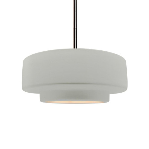 Medium Tier 1-Light Pendant (254|CER-6543-MAT-NCKL-RIGID)