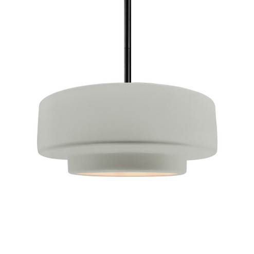 Medium Tier 1-Light Pendant (254|CER-6543-BIS-MBLK-RIGID-LED1-700)
