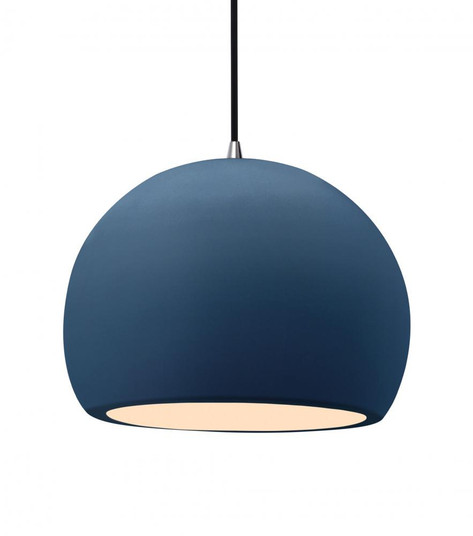 Large Globe LED Pendant (254|CER-6535-MDMT-NCKL-BKCD-LED1-700)