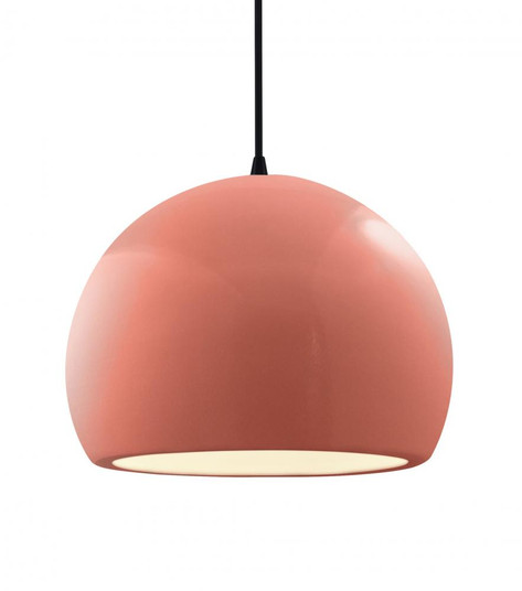 Large Globe LED Pendant (254|CER-6535-BSH-MBLK-BKCD-LED1-700)