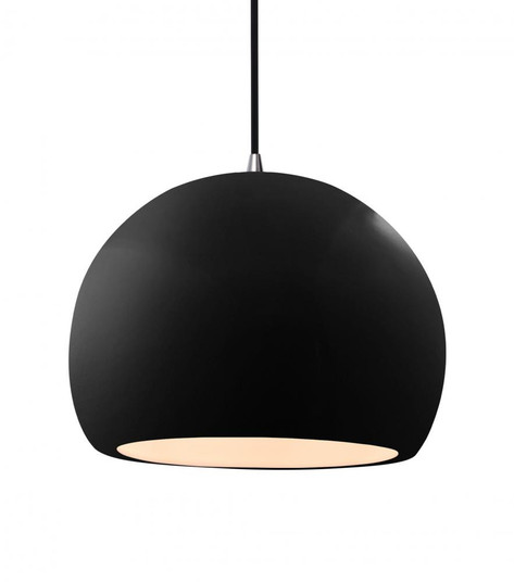 Large Globe 1-Light Pendant (254|CER-6535-BKMT-NCKL-BKCD)