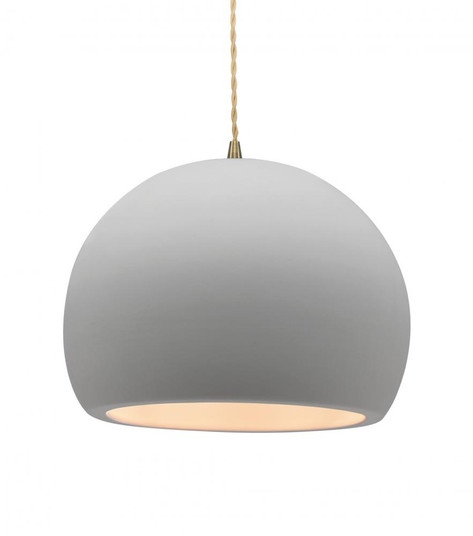 Large Globe 1-Light Pendant (254|CER-6535-BIS-ABRS-BEIG-TWST)
