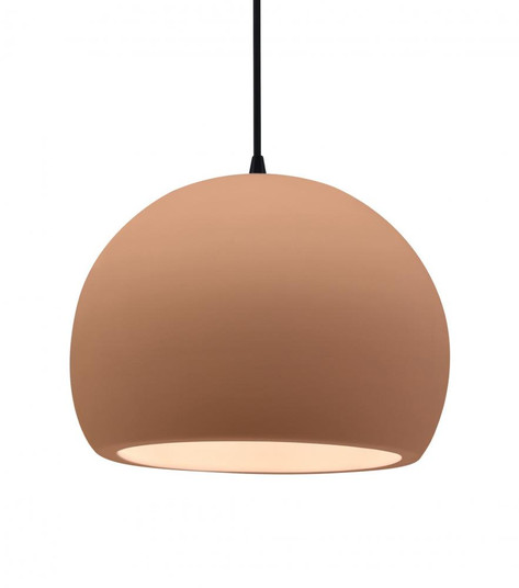 Large Globe 1-Light Pendant (254|CER-6535-ADOB-MBLK-BKCD)