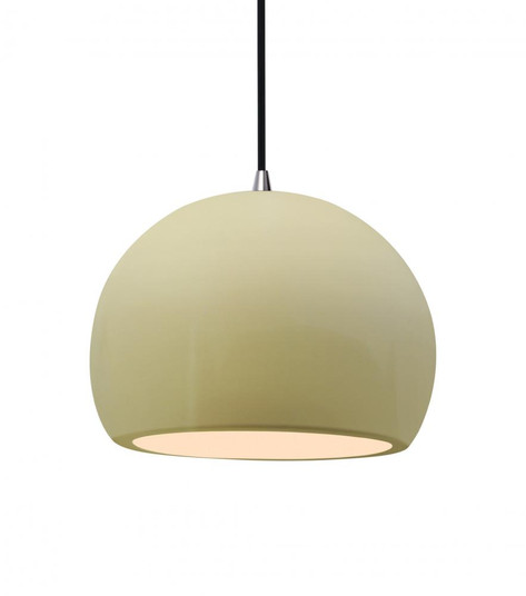 Medium Globe 1-Light Pendant (254|CER-6533-VAN-NCKL-BKCD)