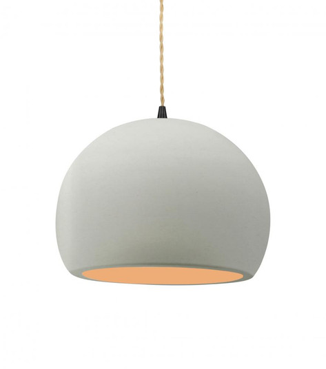 Medium Globe 1-Light Pendant (254|CER-6533-MTGD-MBLK-BEIG-TWST)
