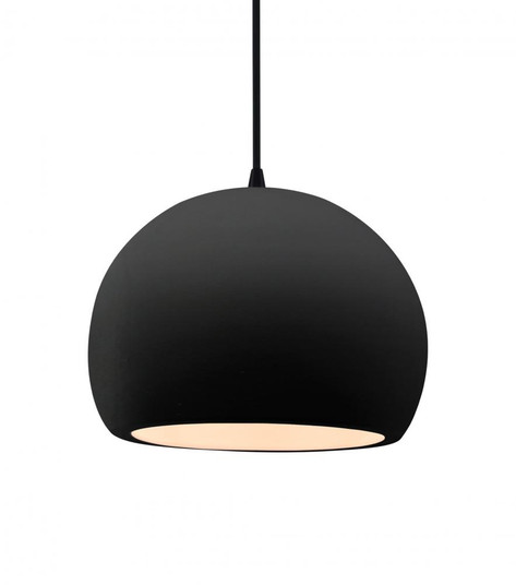 Medium Globe 1-Light Pendant (254|CER-6533-CRB-MBLK-BKCD)